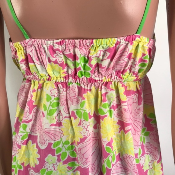 Lilly Pulitzer Floral Spaghetti Mini Dress Sz XS - Picture 4 of 8